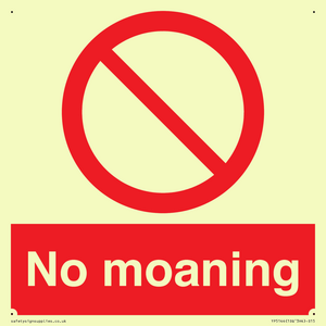 No Moaning